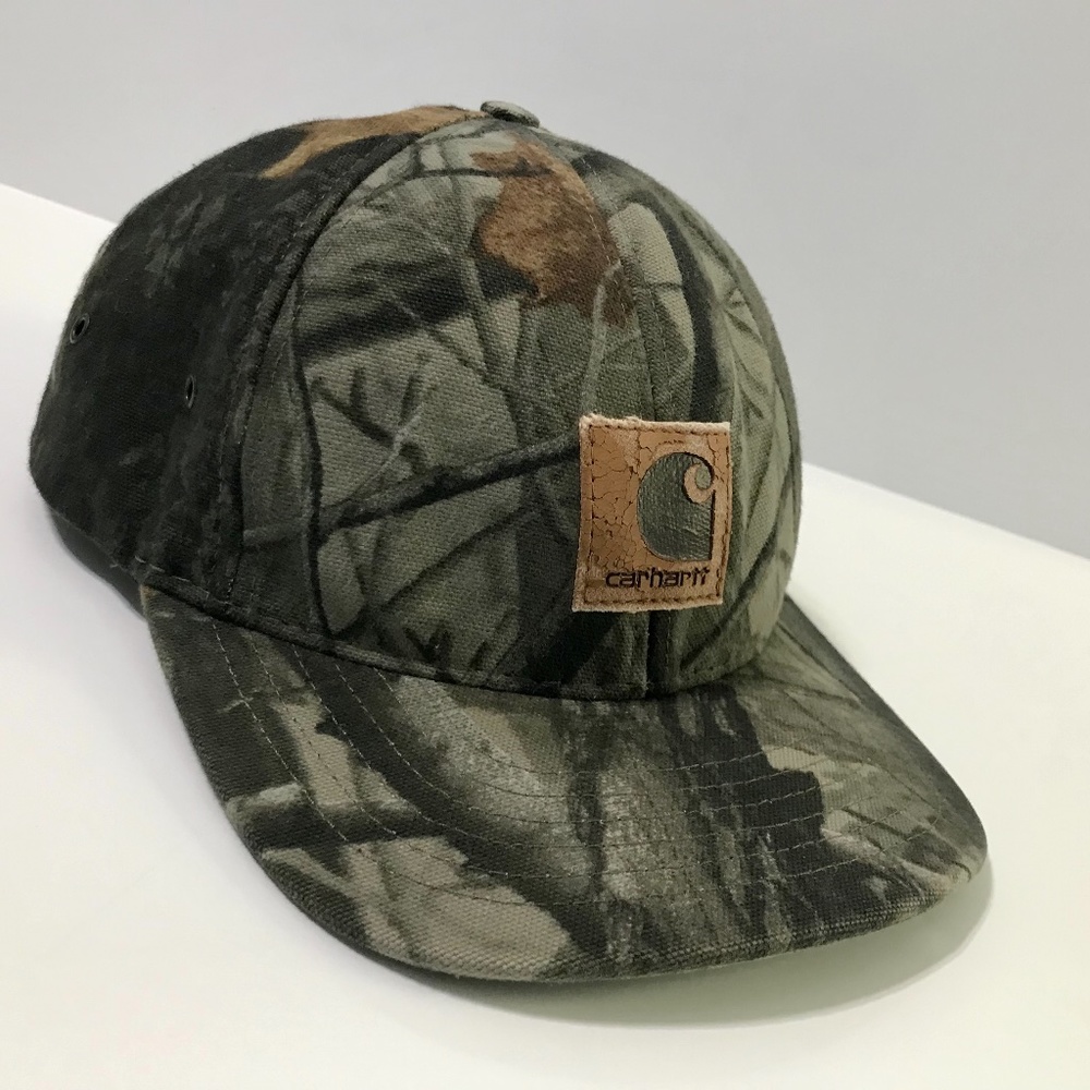 ♻️SOLD VTG Carhartt Camo Hat USA Made A152 CMO - Picture 1 of 9